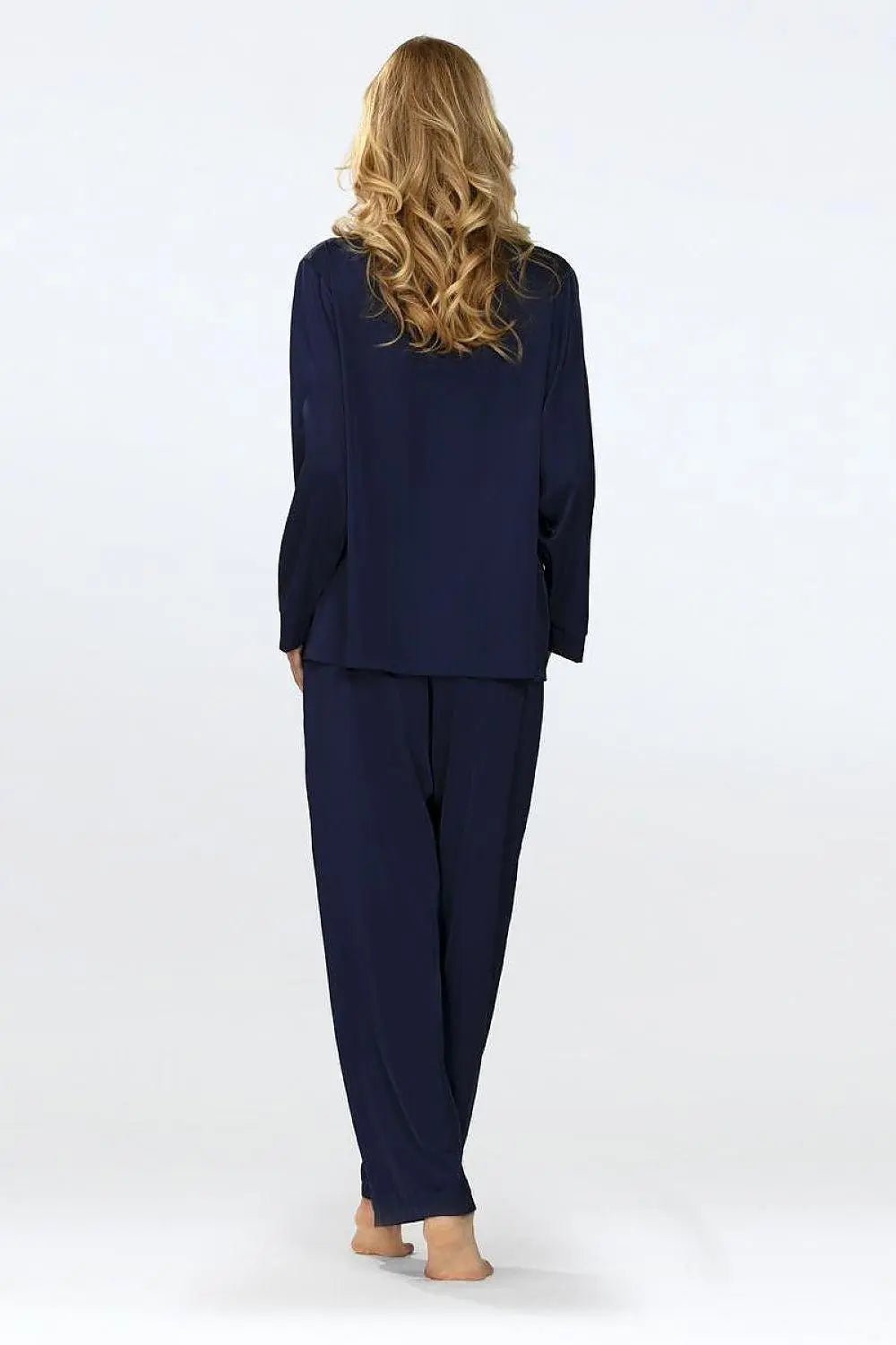 DKaren long pants and long-sleeved top womens pajamas - Honesty Sales