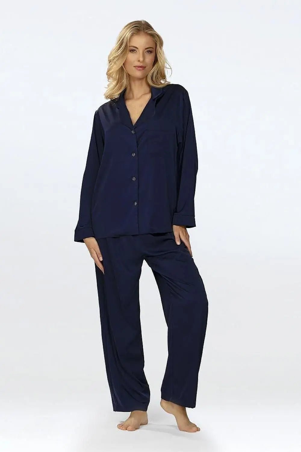 DKaren long pants and long-sleeved top womens pajamas - Honesty Sales