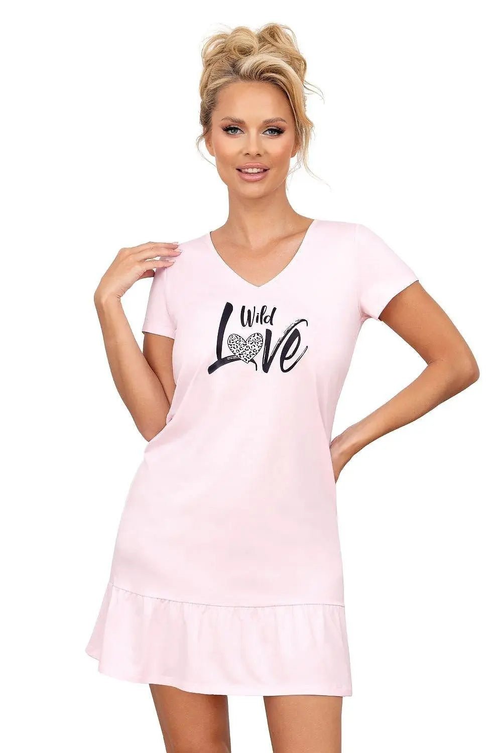 Donna black panther cotton nightgown - Honesty Sales