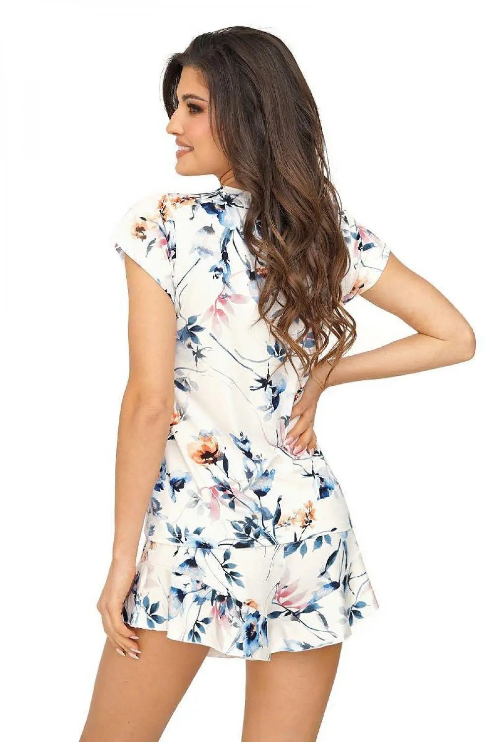 Donna floral motif shirt, pant womens pajamas - Honesty Sales