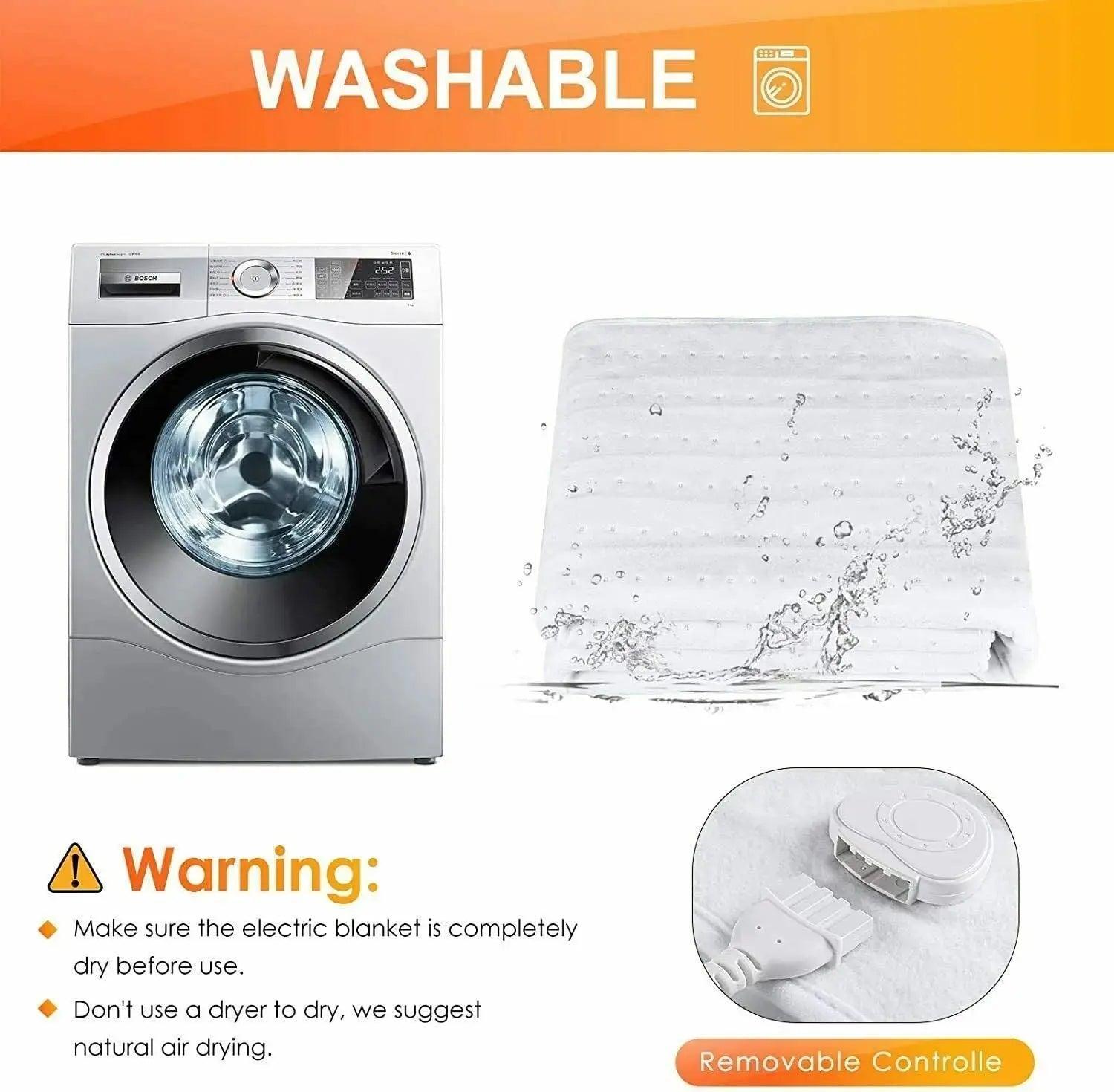 Double Economical Electric Blanket Ultrasonic Welding Fabric Heating Bed Mat Warmer - Honesty Sales