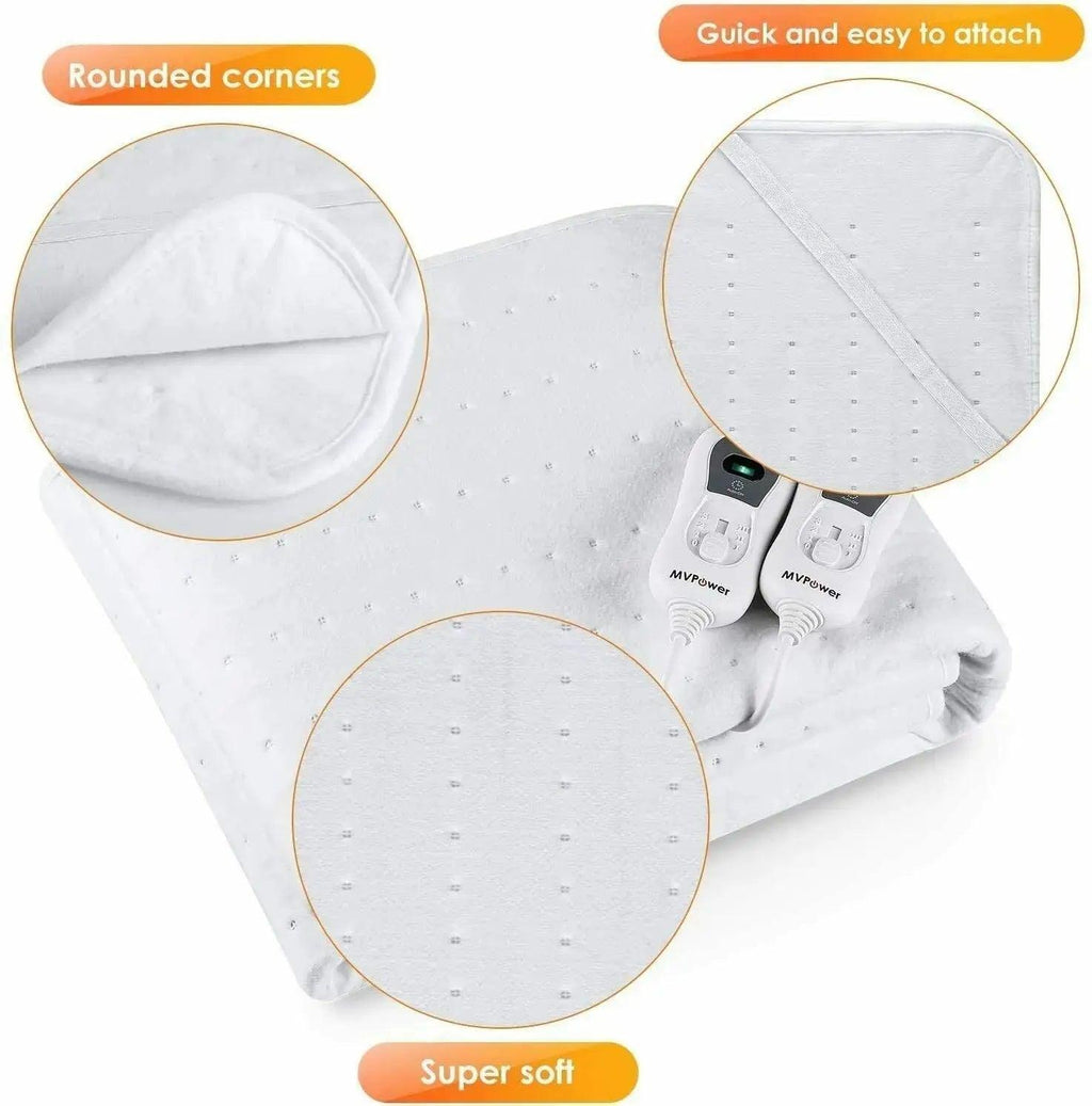 Double Economical Electric Blanket Ultrasonic Welding Fabric Heating Bed Mat Warmer - Honesty Sales