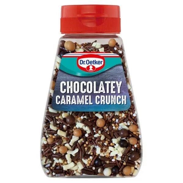 Dr. Oetker Chocolate Flavour Caramel Crunch Cake Sprinkles 115g (Case of 6) - Honesty Sales