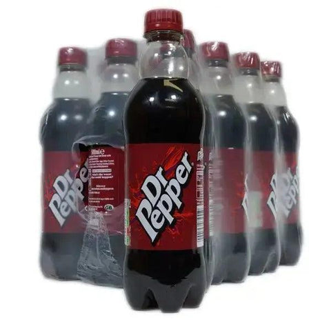 Dr Pepper 500ml (Case of 12) Sparkling Fruit Flavour - Honesty Sales U.K