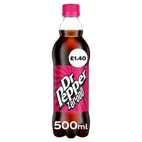 Dr Pepper Zero 500ml (12 x 500ml) - Honesty Sales