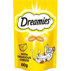 Dreamies Cat Treat Biscuits with Cheese 60g (Case of 8) - Honesty Sales