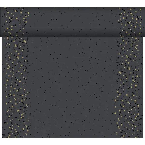 Duni Golden Stardust Black Dunicel Tete a Tete 0.4x24m - Honesty Sales U.K