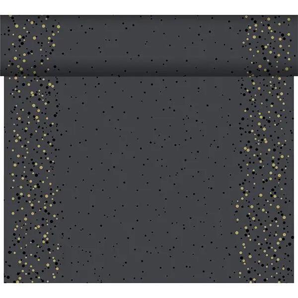 Duni Golden Stardust Black Dunicel Tete a Tete 0.4x24m - Honesty Sales