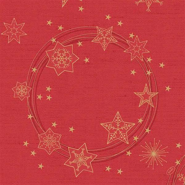 Duni Star Shine Red 40cm Dunisoft Napkin - Honesty Sales U.K