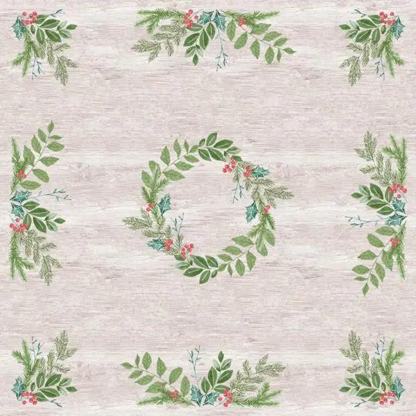 Duni Winter Greene Slipcover Dunisilk 84x84cm - Honesty Sales