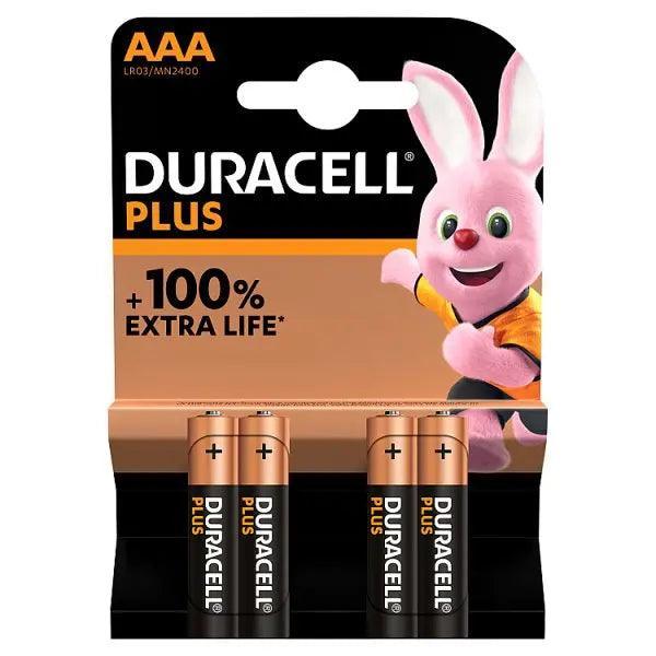 Duracell Plus 100% AAA 4pk (Case of 10) - Honesty Sales