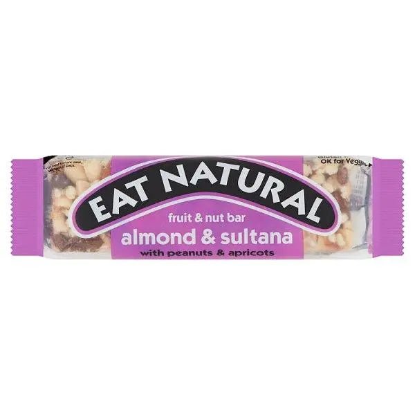 Eat Natural Fruit & Nut Bar Almond & Sultana with Peanuts & Apricots 50g (Case of 12) - Honesty Sales