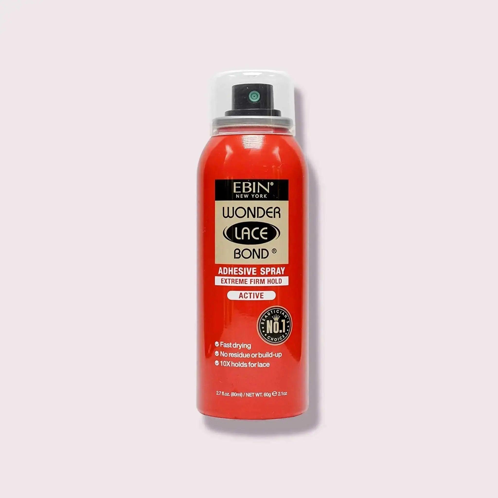 EBIN Wonder Lace Bond Adhesive Spray Active – Extreme Firm Hold 2.7oz/ 80ml - Honesty Sales