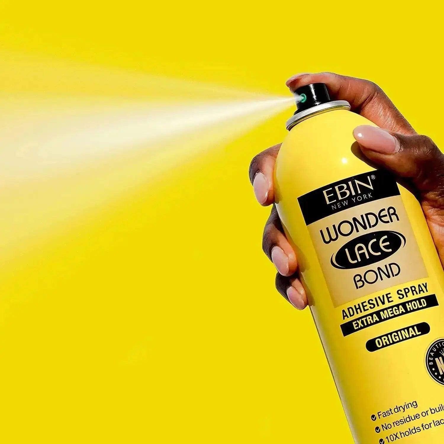 EBIN Wonder Lace Bond Adhesive Spray - Extra Mega Hold 2.82oz / 80ml - Honesty Sales