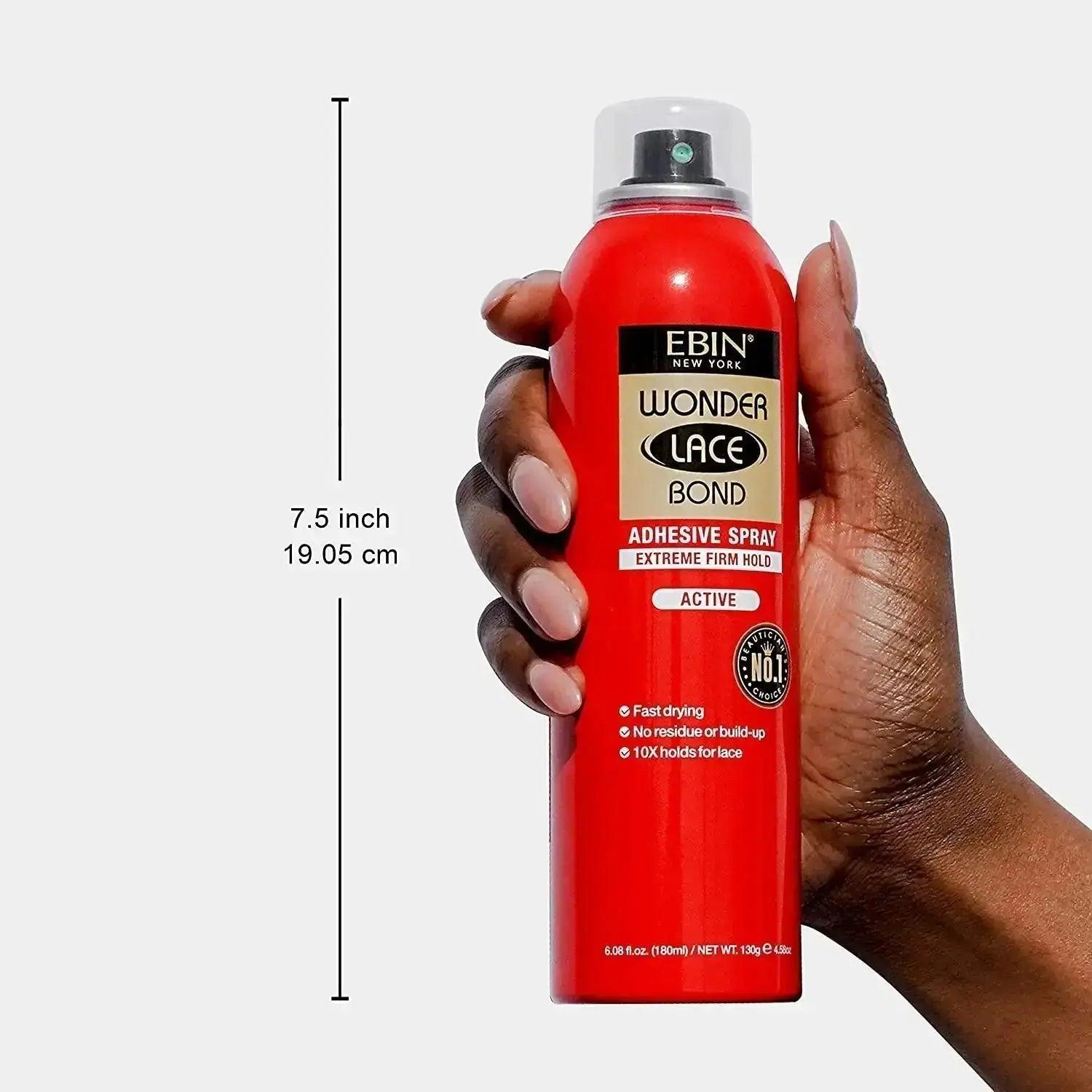 EBIN Wonder Lace Bond Spray Extreme Firm Hold 6.34oz - Honesty Sales
