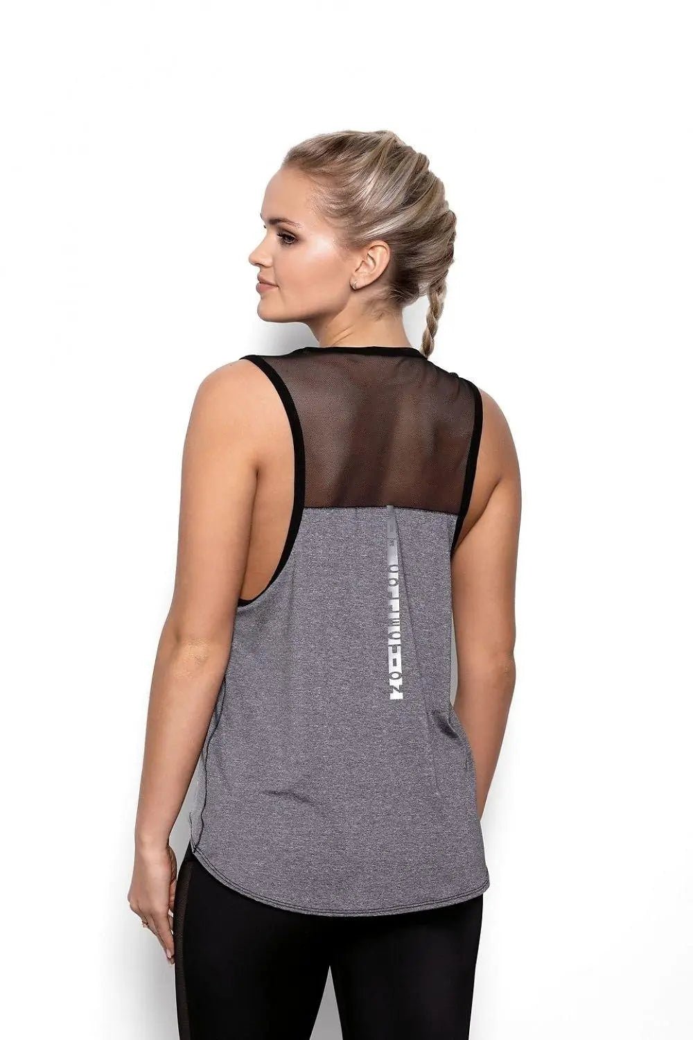 Eldar Collection Black Tulle Mesh Blouse - Honesty Sales