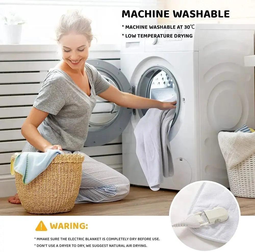 Couverture Chauffante Electrique 3 Réglages de Chaleur Housse de Matelas Chauffant 150x160cm Image secondaire du produit