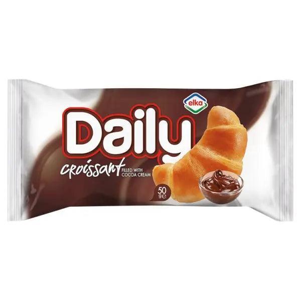 Elka Daily Croissant with Cocoa Cream Filling 50g (Case of 20) - Honesty Sales