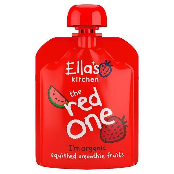 Ella's Kitchen Organic The Red One Smoothie Baby Food Pouc6+ Months 90g (Case of 12) - Honesty Sales Image principale du produit
