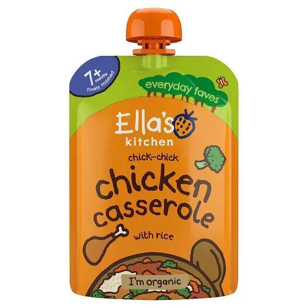 Ella's Kitchen Organic Chicken + Rice Casserole with Apricots Pouch 7+ Months 130g (Pack Of 6) - Honesty Sales