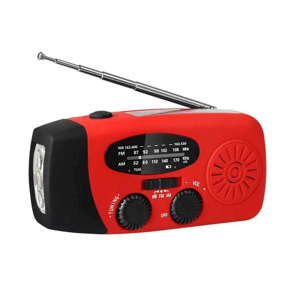 Emergency Hand Crank Radio with LED Flashlight - Honesty Sales