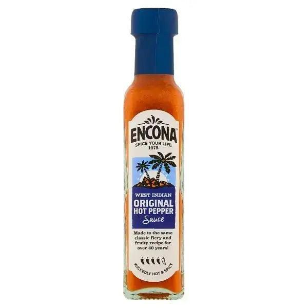 Encona West Indian Original Hot Pepper Sauce 142ml (Case of 6) - Honesty Sales