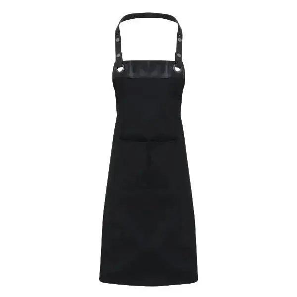 Espresso Bib Apron Black-Black, Black-Brown, Khaki-Brown, Navy-Brown - Honesty Sales