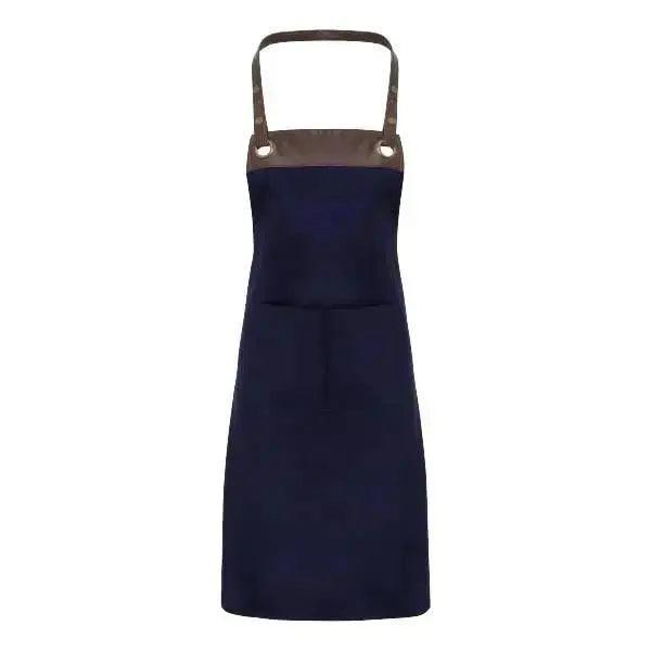 Espresso Bib Apron Black-Black, Black-Brown, Khaki-Brown, Navy-Brown - Honesty Sales