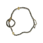 Ethnic chunky bead necklace and bangle - Honesty Sales