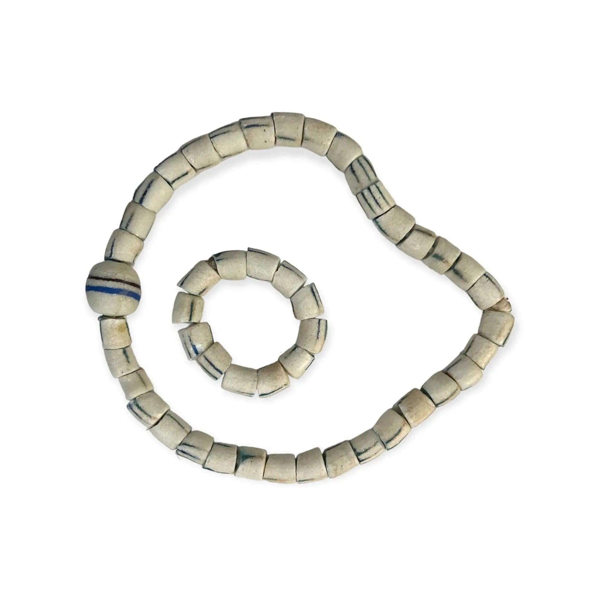 Ethnic chunky bead necklace and bangle - Honesty Sales