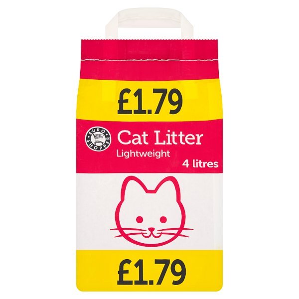 Euro Shopper Cat Litter Lightweight 4 litres (Case of 4) - Honesty Sales