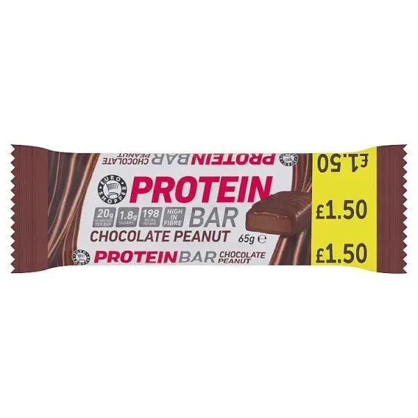 Euro Shopper Chocolate Peanut Protein Bar 65g (Case of 12) - Honesty Sales