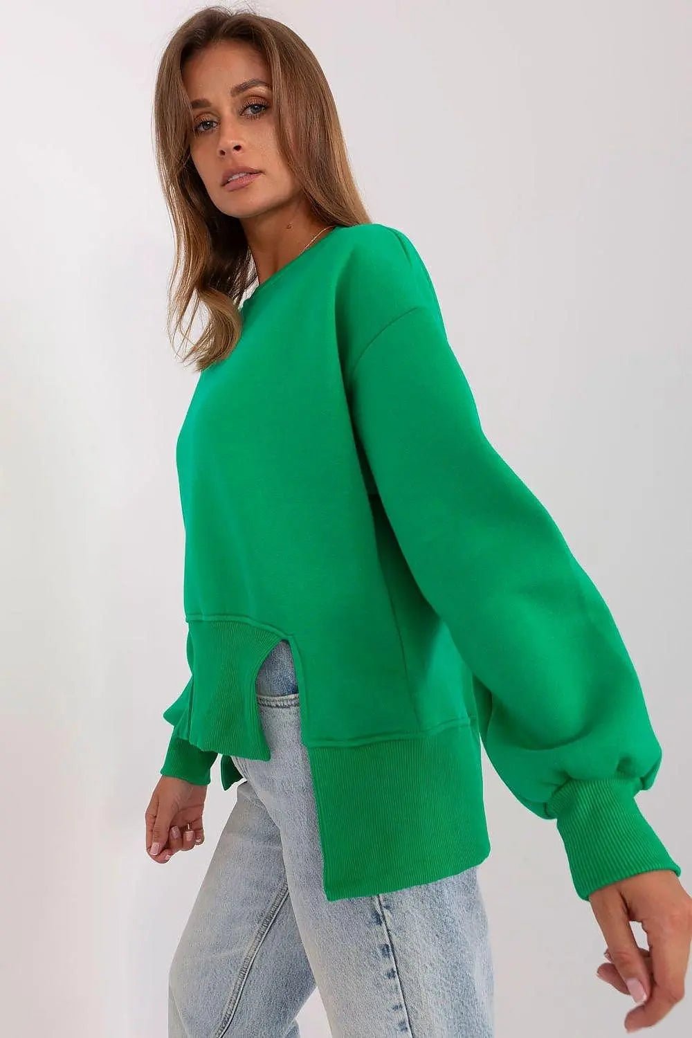 Ex Moda round neckline and long sleeves sweatshirt - Honesty Sales