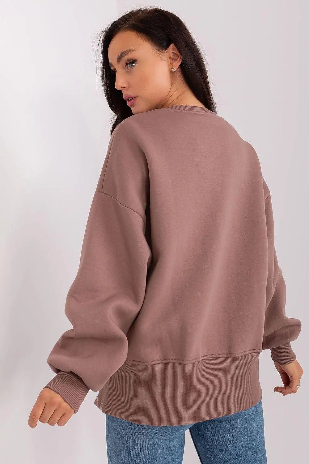 Ex Moda round neckline and long sleeves sweatshirt - Honesty Sales