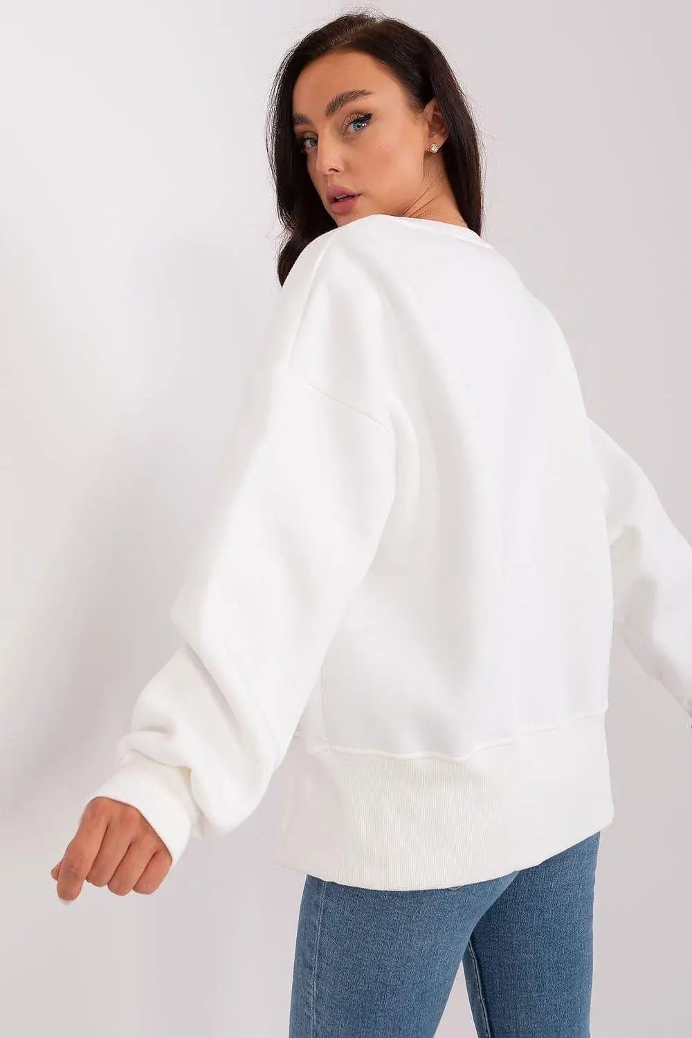 Ex Moda round neckline and long sleeves sweatshirt - Honesty Sales