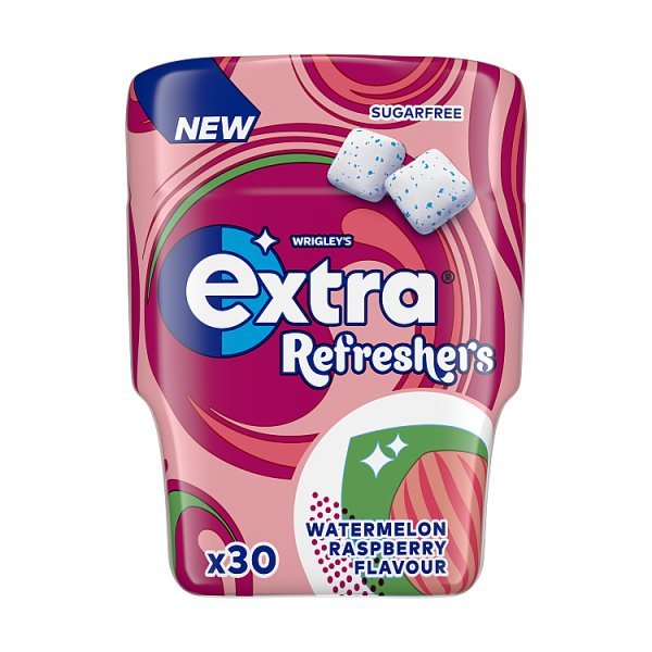 Extra 30 Refreshers Watermelon Raspberry Flavour 67g (6 x 30pc) - Honesty Sales