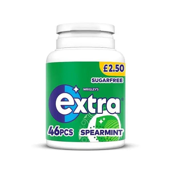 Extra Spearmint Sugarfree Chewing Gum Bottle 46 Pieces (Case of 144) - Honesty Sales