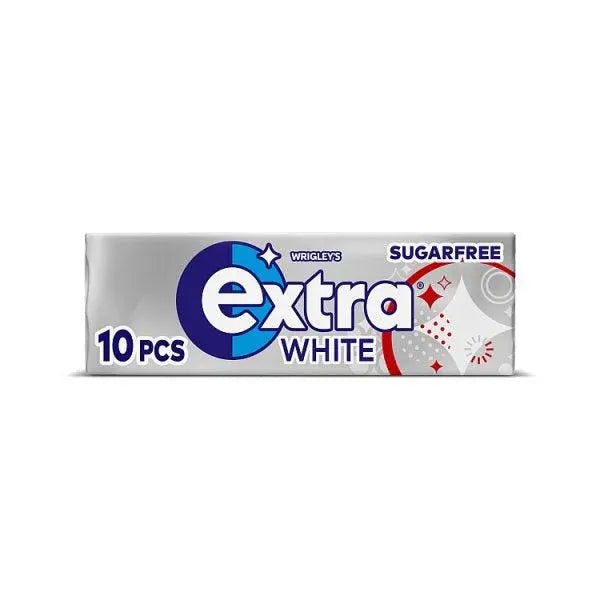 Extra White Chewing Gum Sugar Free 10 Pieces (Case of 30) - Honesty Sales