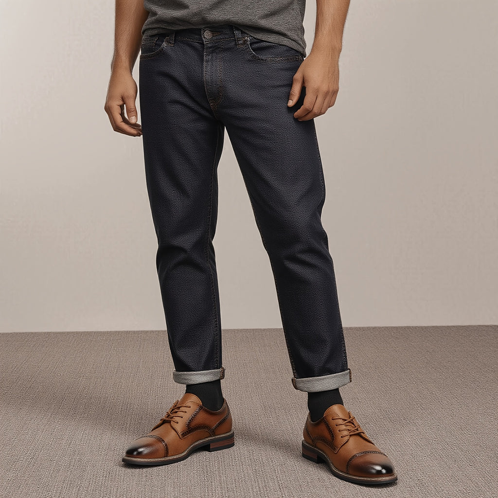 Men’s Vintage British Brogue Shoes – Distressed Leather, Classic Casual & Business Wear