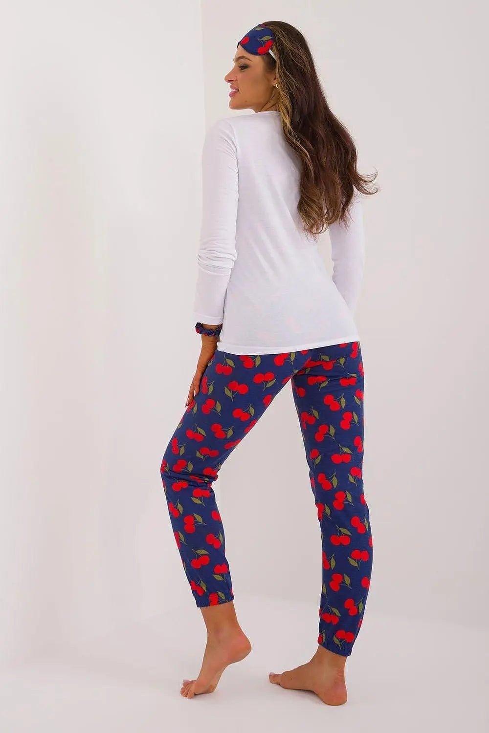 Factory Price blouse, pants, blindfold and hair elastic womens pajamas - Honesty Sales