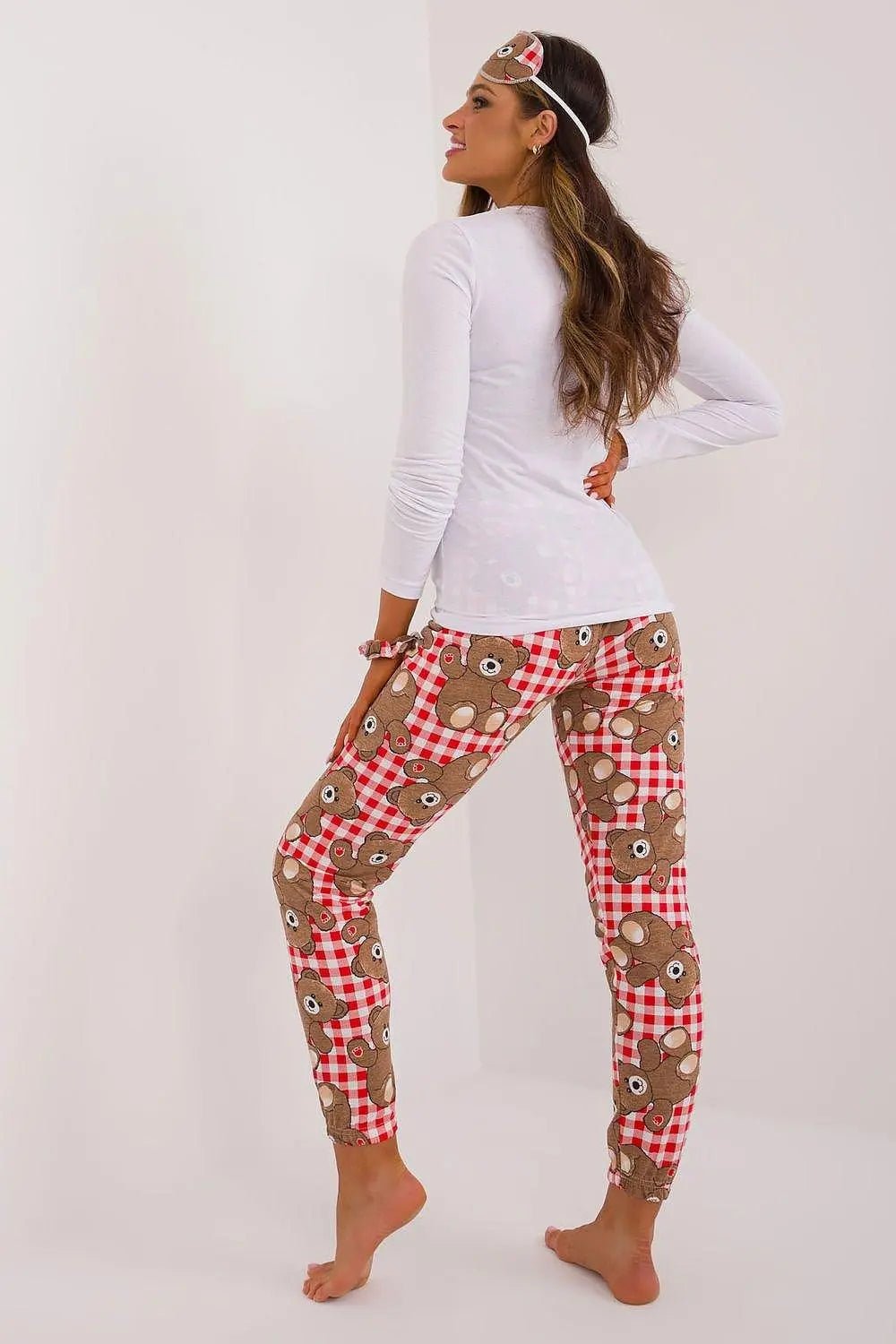 Factory Price blouse, pants, blindfold and hair elastic womens pajamas - Honesty Sales