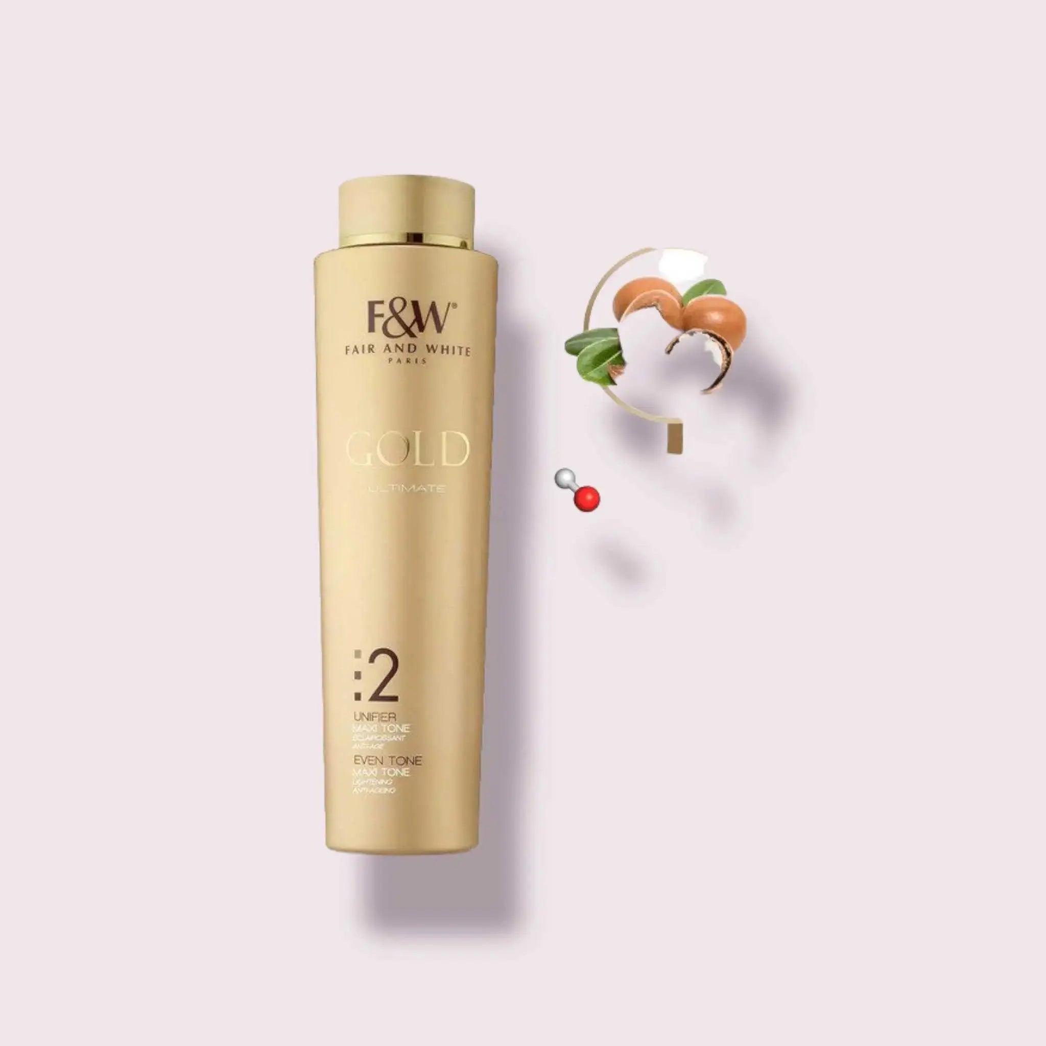 Fair & White Gold 2 Maxi Tone Body Lotion - Lightening & Rejuvenating with 350ml / 11.8fl.oz. Secondary image