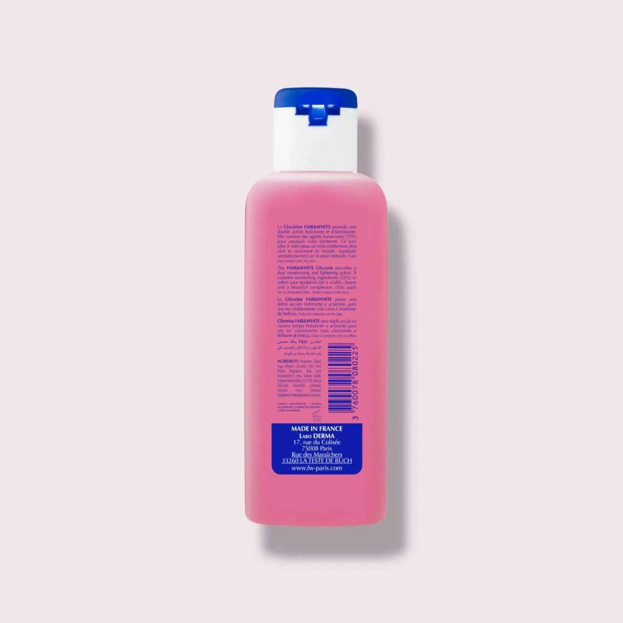 Fair & White Lightening Glycerin 125ml - Honesty Sales
