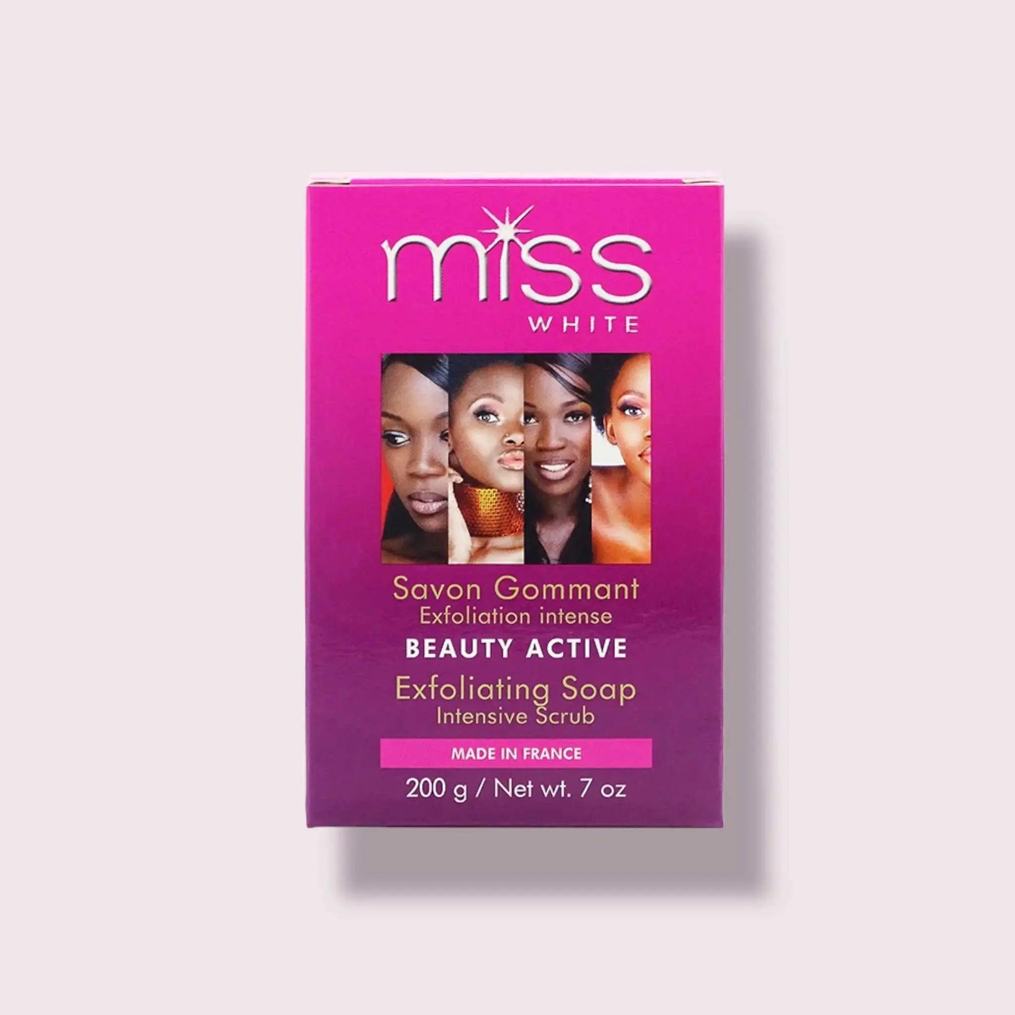 Fair & White Miss White Beauty Active Exfoliating Soap 200gr - 7Oz - Honesty Sales