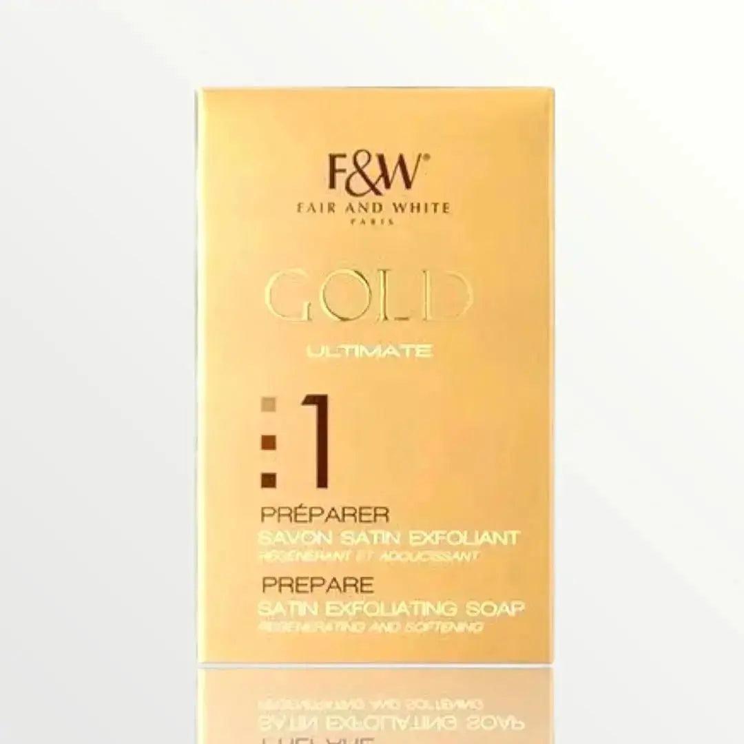 Fair & White Gold Prepare Satin Exfoliating Soap - 200g - Honesty Sales