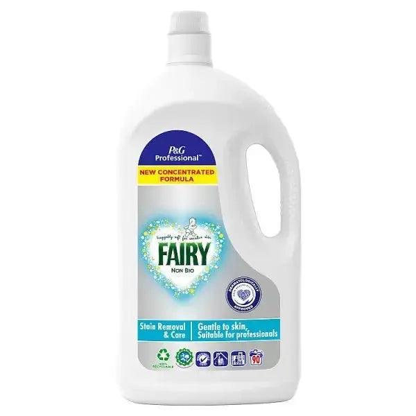 Fairy Professional Non Bio Washing Liquid Laundry Detergent, 90 washes 4.05L Dermatologically Tested - Honesty Sales Image principale du produit