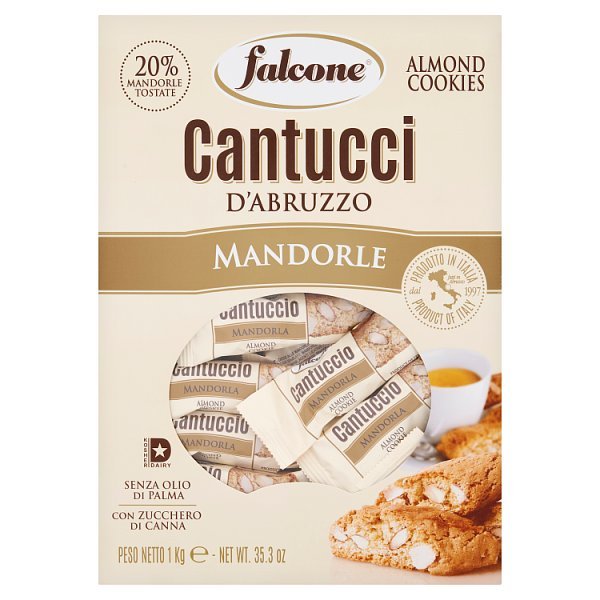 Falcone Almond Cookies 1kg (125 x sgl) - Honesty Sales