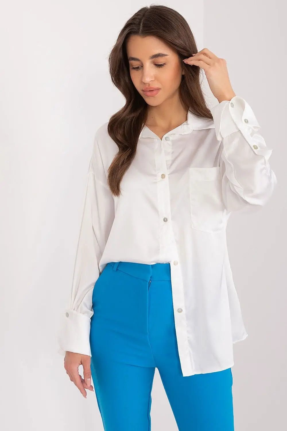 Fancy classic long sleeve womens shirt - Honesty Sales