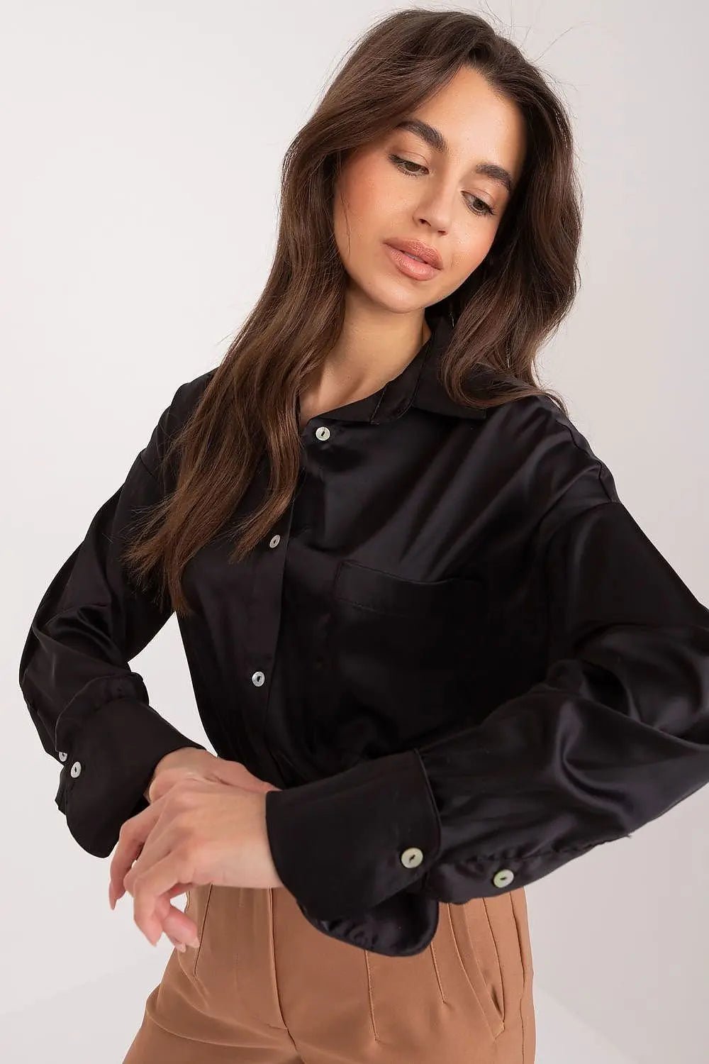 Fancy classic long sleeve womens shirt - Honesty Sales