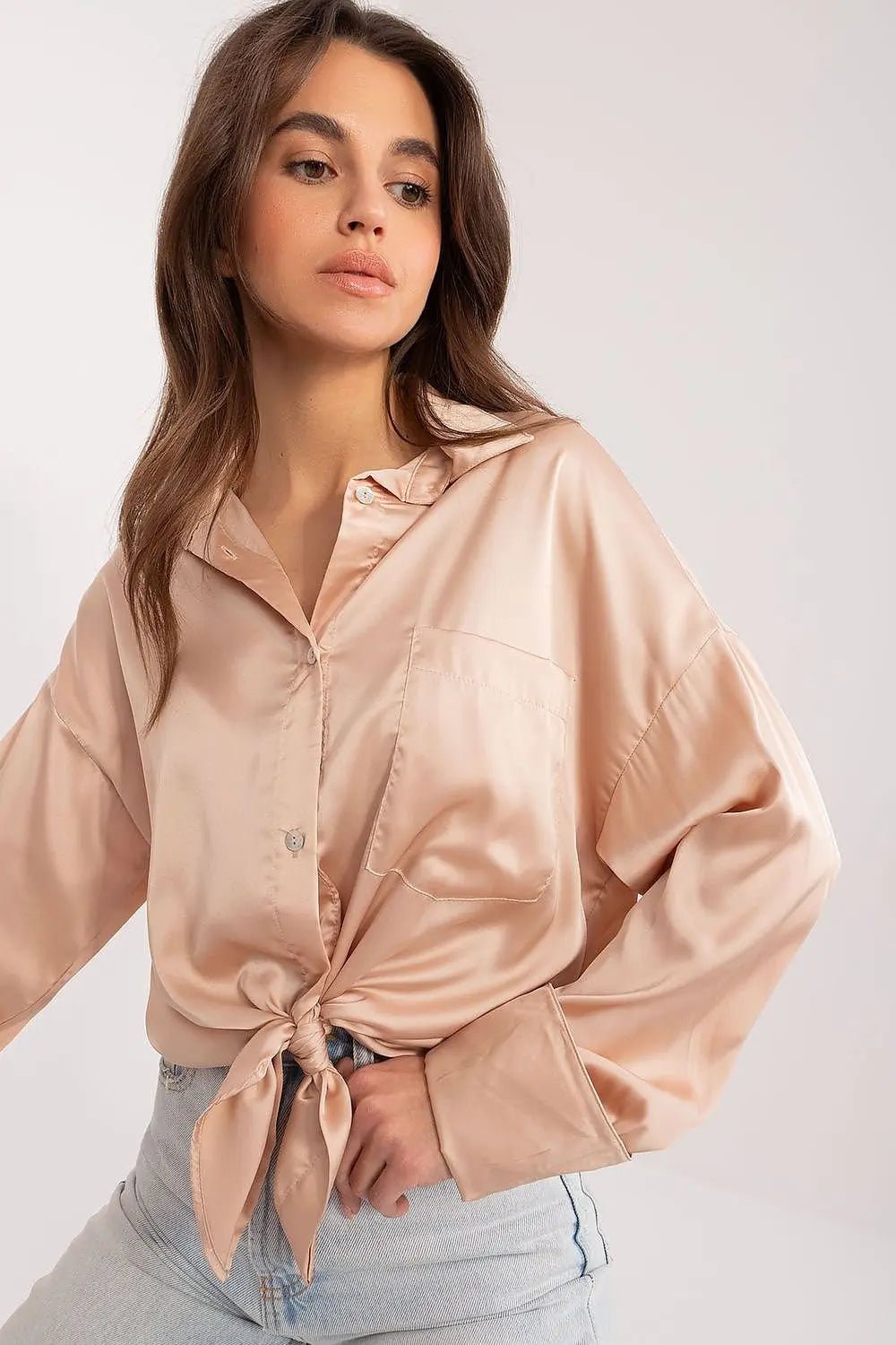 Fancy classic long sleeve womens shirt - Honesty Sales